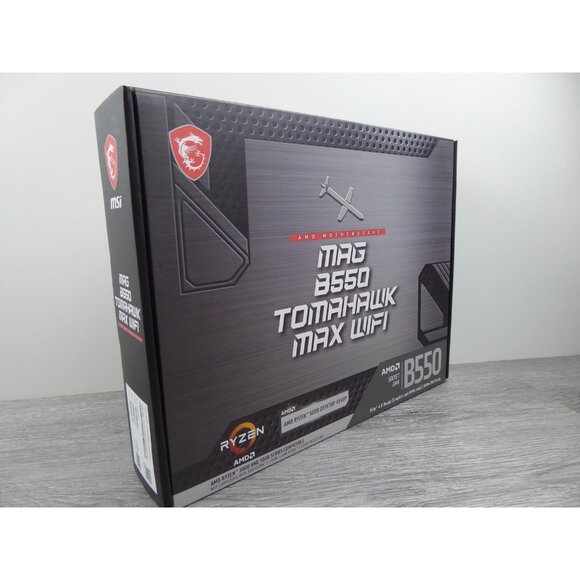 MSI MAG B550 Tomahawk Max WiFi AM4 ATX Motherboard Ryzen 5000 PCIe 4.0 WiFi 6E - Picture 1 of 5